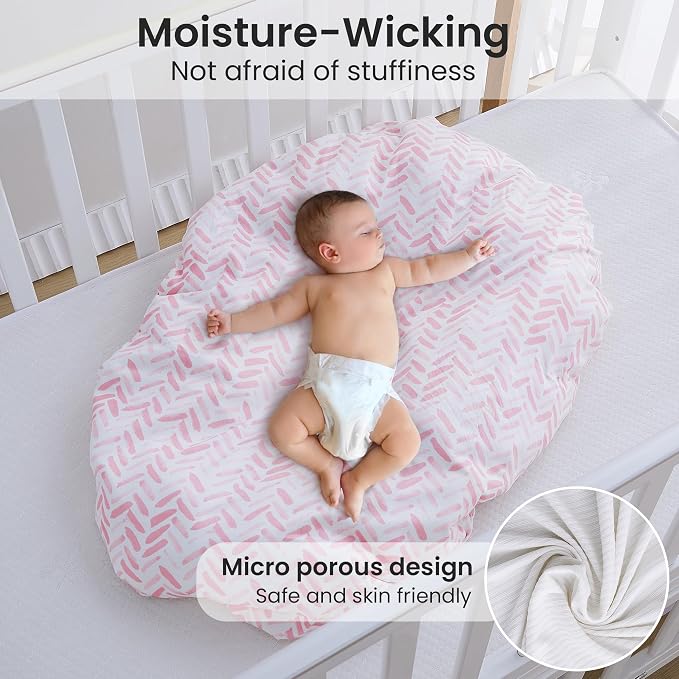Jersey Swaddle Blanket, Ultra Soft Stretchy Receiving Blanket, Newborn Swaddle - Image 4