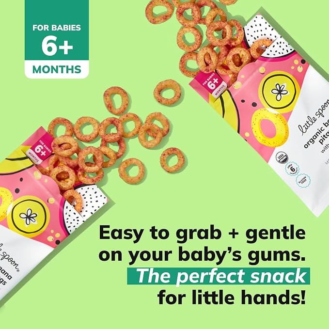 Little Spoon Organic Baby Puffs Variety Pack – Kale Apple & Banana Pitaya Duo – - Image 7