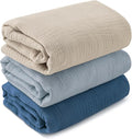 Muslin Swaddle Blankets for Newborn, 3 Pack Breathable Soft Receiving Blanket by LYRICHOMBABY