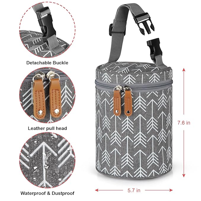 Accmor Breastmilk Cooler Bag, Insulated Baby Bottle Cooler Tote Bags - Image 4