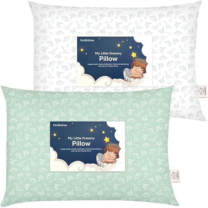 KeaBabies 2-Pack Toddler Pillow 13x18 by KeaBabies