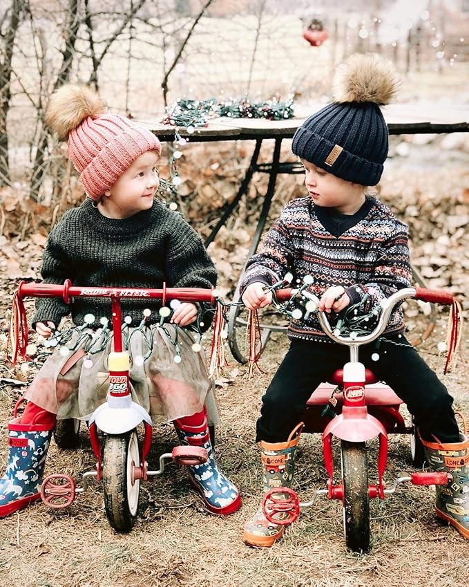 FURTALK Kids Winter Hat Toddler Knitted Beanie - Image 3