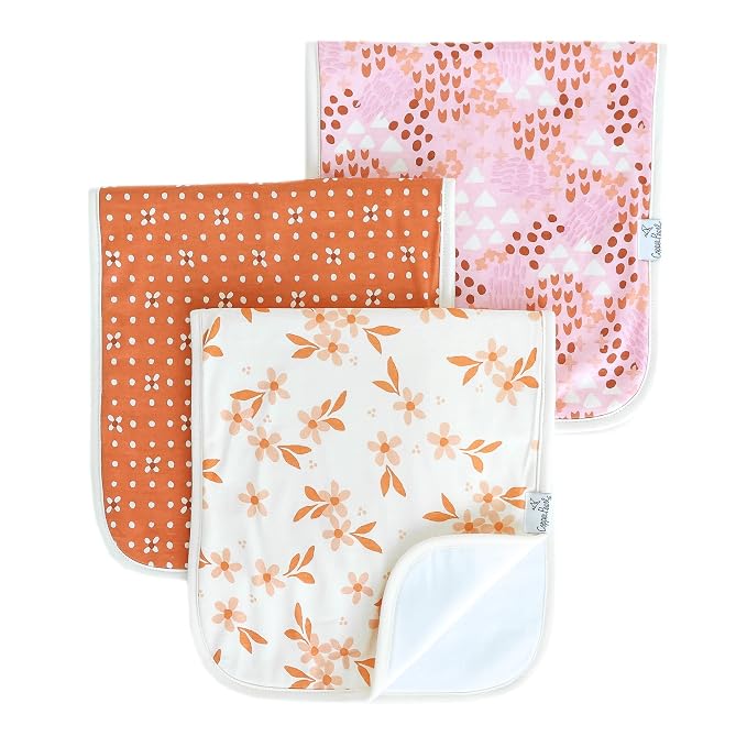 Copper Pearl Baby Burp Cloth Large 21''x10'' Size Premium Absorbent Triple by CopperPearl