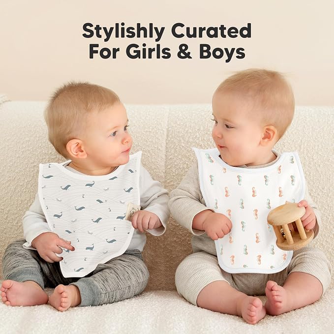 8-Pack Baby Bibs for Boys, Girls - Image 7