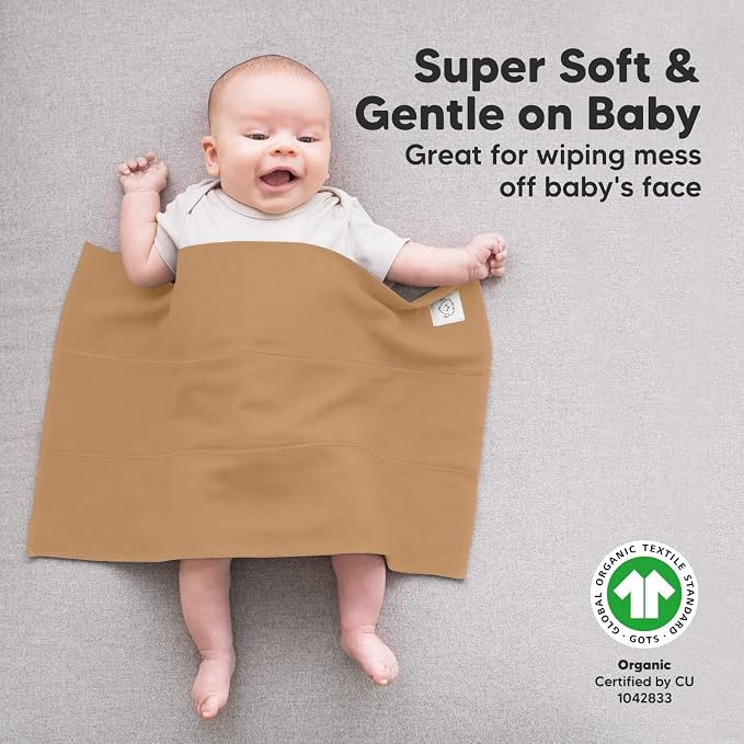 Organic Burp Cloths Baby Boy, Girl - Image 3
