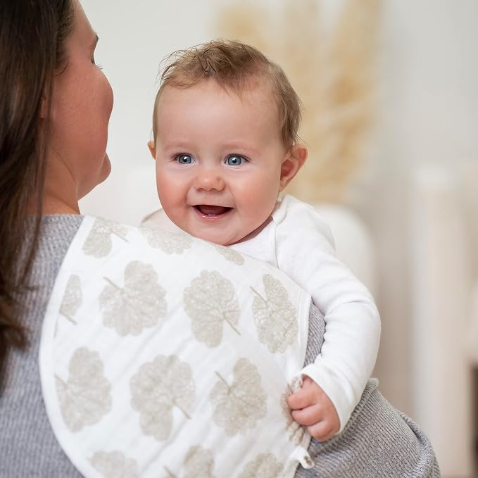 aden + anais Essentials Burpy Bib, 100% Cotton Muslin, Soft Absorbent 4 Layers - Image 4