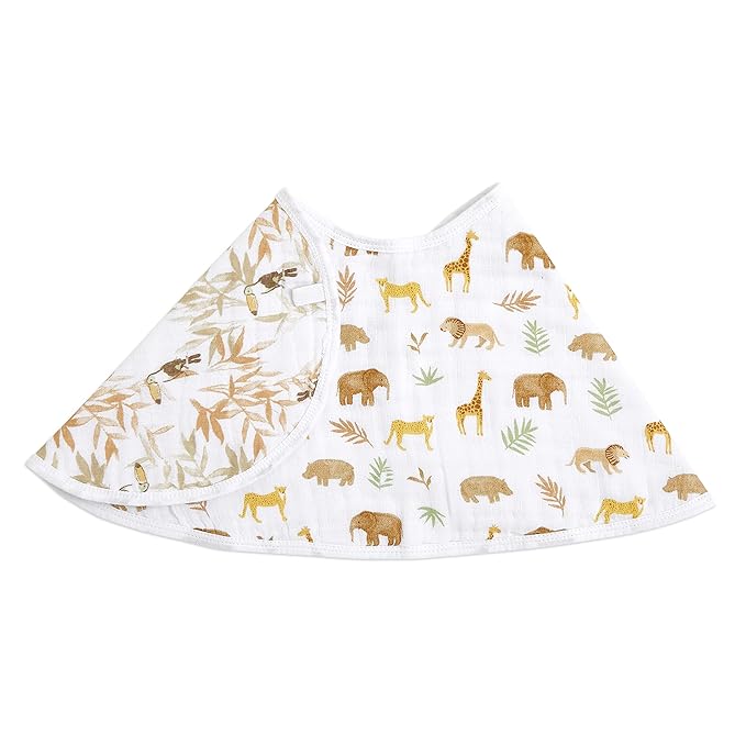 aden + anais Essentials Burpy Bib, 100% Cotton Muslin, Soft Absorbent 4 Layers by adenanais