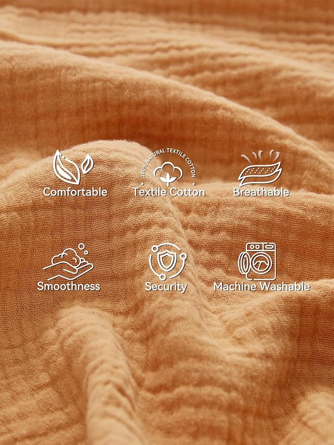 TILLYOU Muslin Toddler Pillowcase 2 Pack, 13x18 Soft Travel Cotton Pillow Case - Image 2