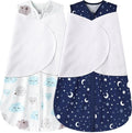 Newborn Sleep Sack Baby Swaddle, 3-6 Months, 3-Way Adjustable Wearable Blanket by BSTOPPT