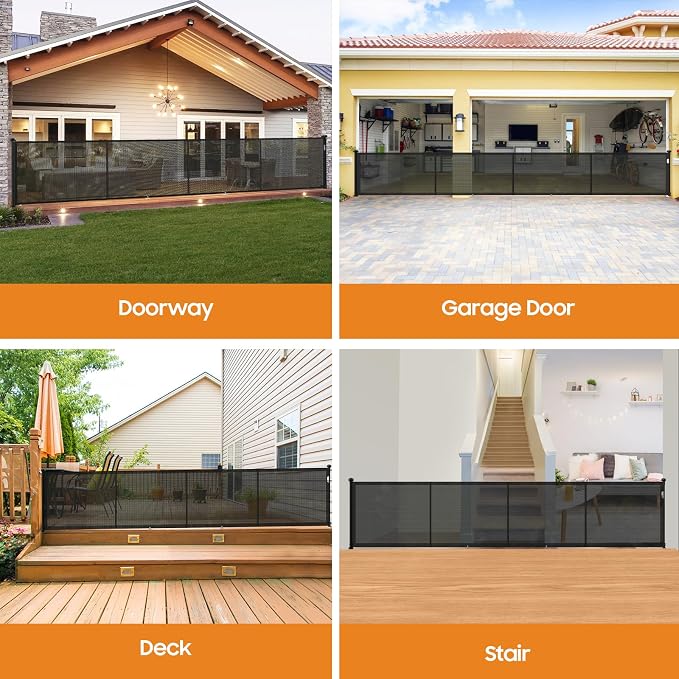 180" Extra Wide Retractable Baby Gates - Image 8