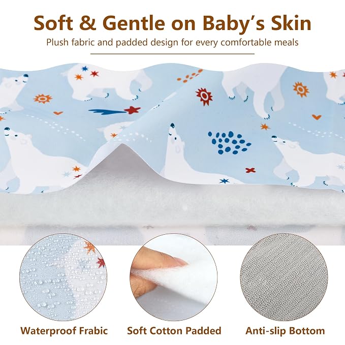High Chair Cover for Baby Restaurant: Sprouterie Baby Highchair Covers for - Image 5