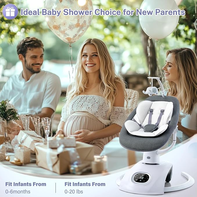 Baby Swing for Infants Electric Automatic Multi Motion Newborn for Girl & Boy - Image 9