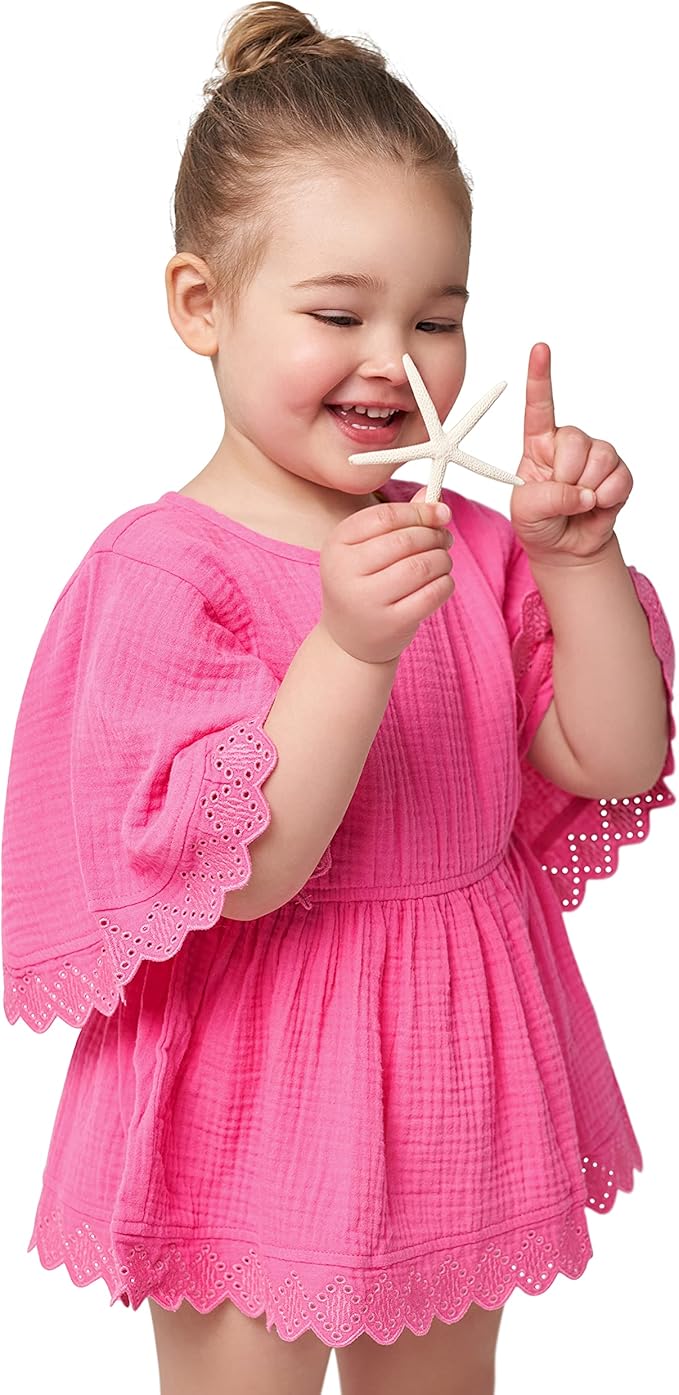Gerber baby-girls Toddler Kaftan Swim Cover Up - Image 3