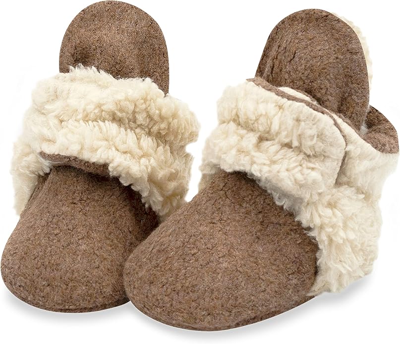 Zutano Unisex Fleece Baby Booties, Two Snap Closure, Newborn to 24 Months by Zutano