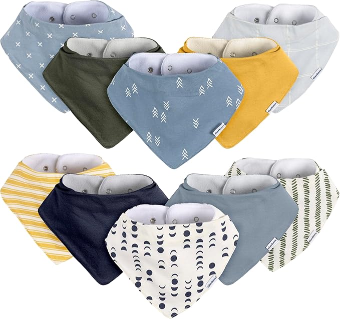 Gerber Unisex Baby Bandana Bibs by Gerber