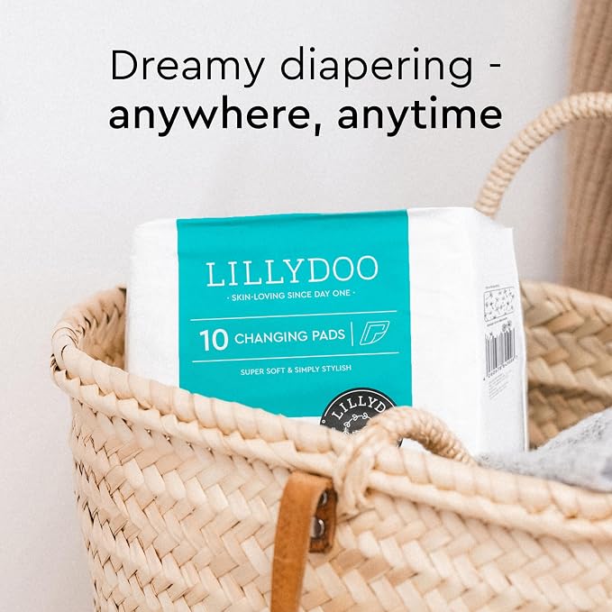 LILLYDOO Disposable Baby Changing Pads Liners 50 Count 23, Without Perfumes & - Image 7