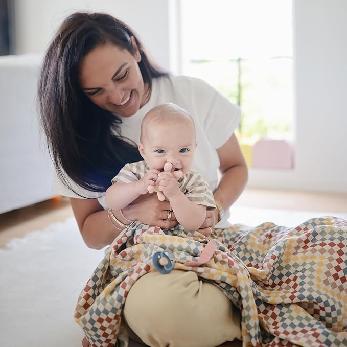 mushie Muslin Baby Swaddle Blanket | 100% Organic Cotton - Image 3