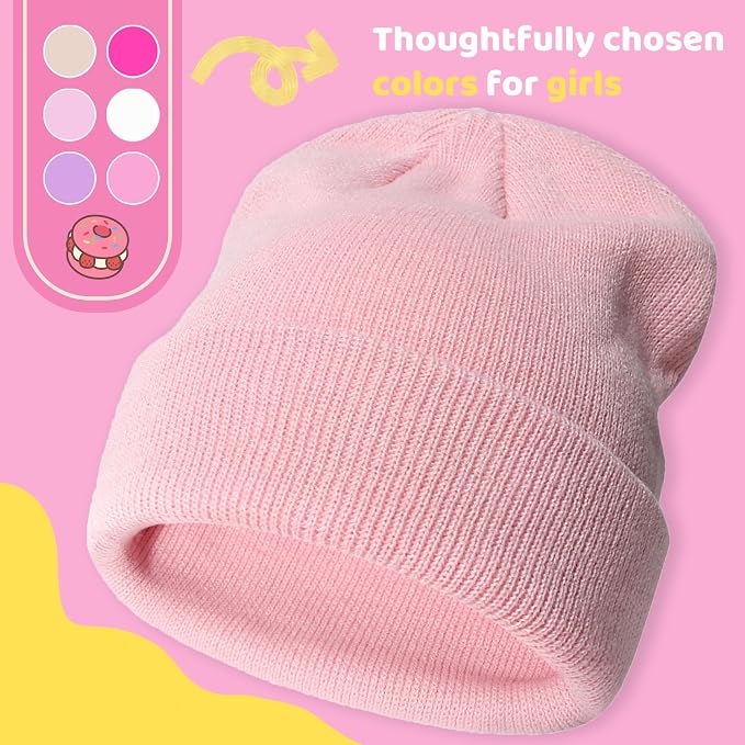 YMYDYFC Baby Beanie 3Pack Toddler Beanie Infant Knit Hat Baby Winter Hats - Image 6