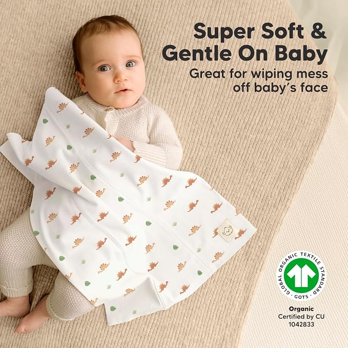 Organic Burp Cloths Baby Boy, Girl - Image 4