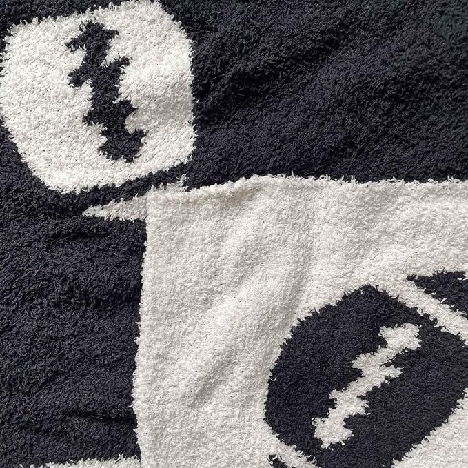 Cozy Football Pattern Blanket Perfect Lightweight Bedding - Image 5