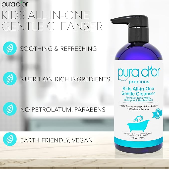 PURA D'OR 16 Oz Kids Wash - Image 2