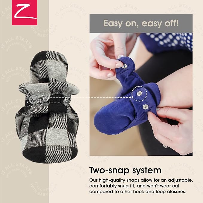 Zutano Organic Baby Booties Newborn Infant, Lost Baby Socks Solution, 18-24 - Image 3
