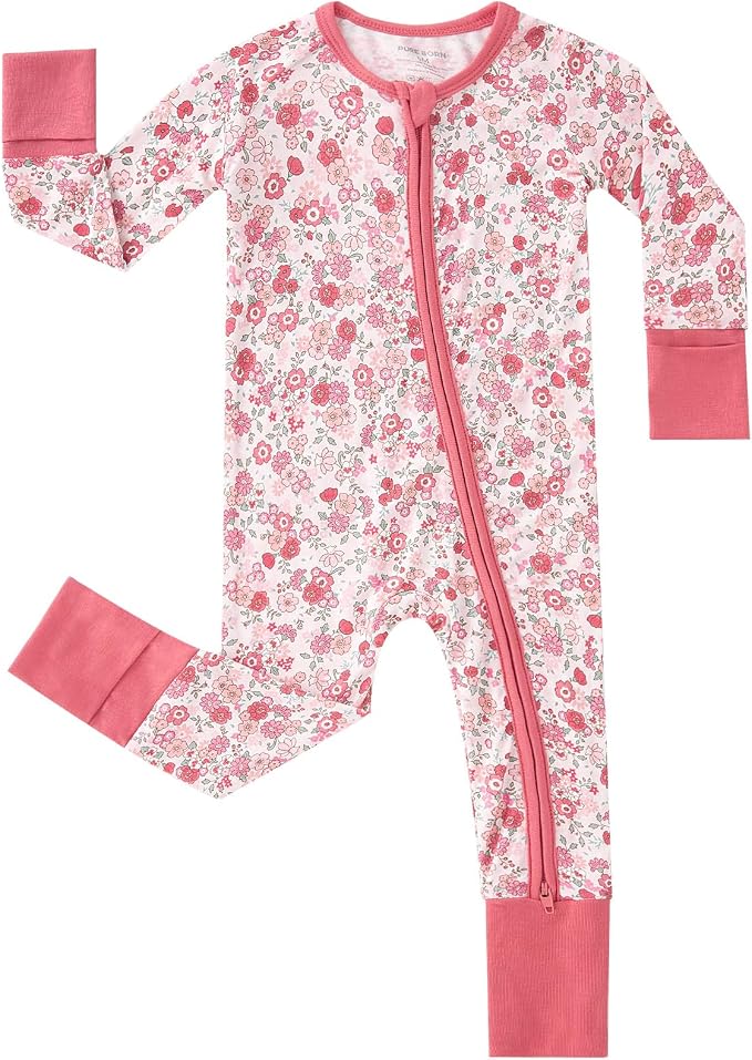pureborn Baby Infant Boys Girls Sleeper Snug Fit Viscose from Bamboo Pajamas by pureborn