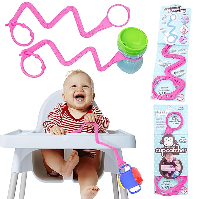 Brilli Baby Cup Catcher Patented Safety Tether Strap, Attach Sippy Cups by BrilliBaby