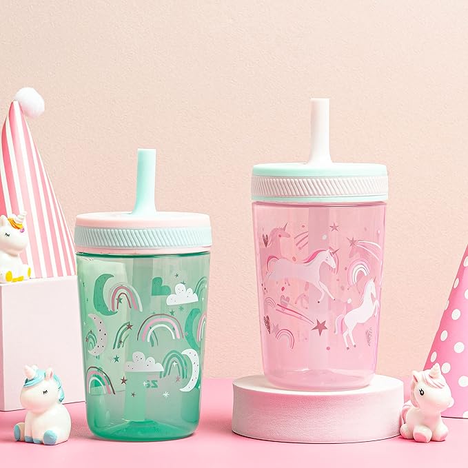 Zak Designs Kelso Toddler Cups For Travel or At Home, 15oz 2-Pack Durable - Image 2