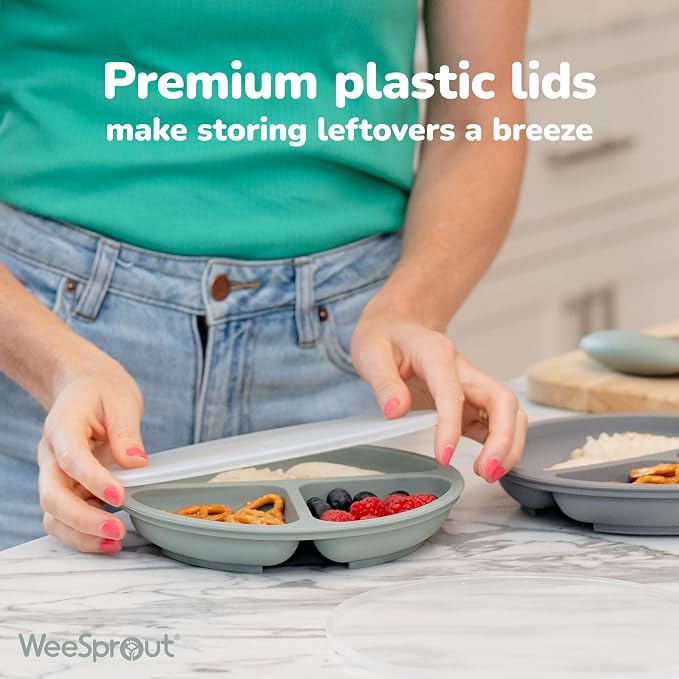 WeeSprout Suction Plates with Lids - Image 7
