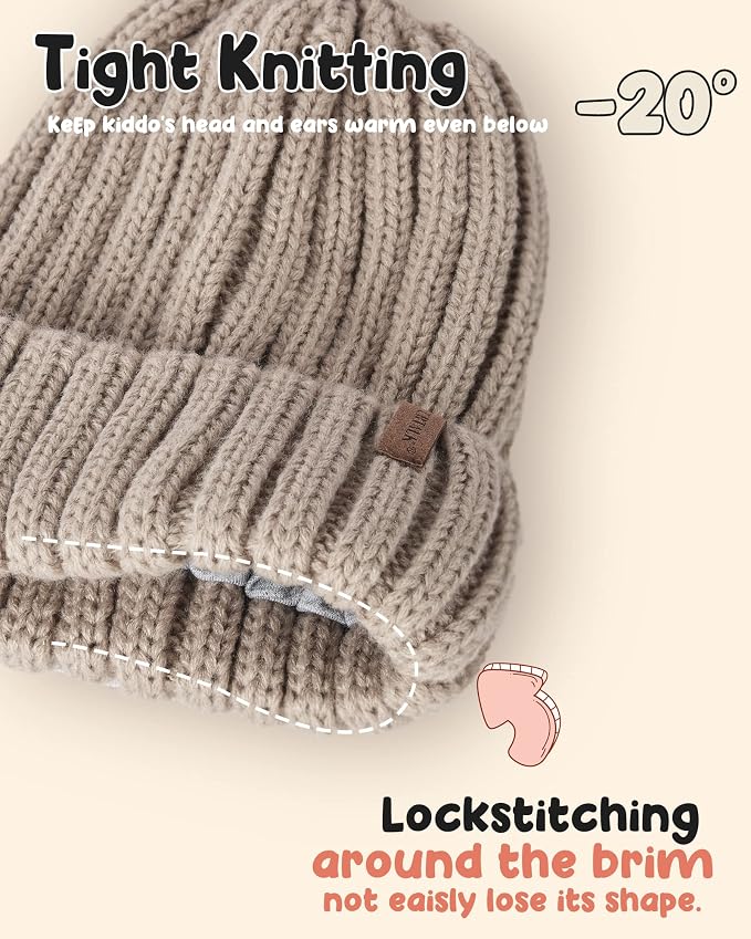 FURTALK Kids Winter Hat Toddler Knitted Beanie - Image 2