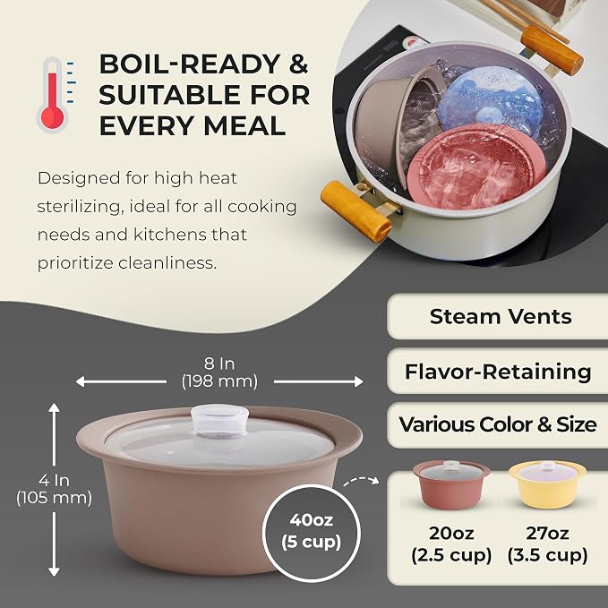 40oz Platinum Silicone Microwave Steamer Pot - Image 4
