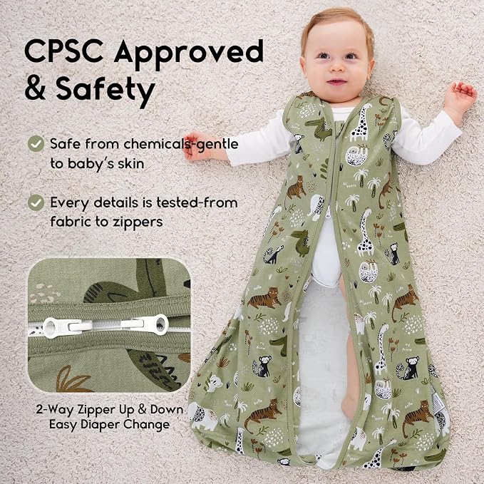Yoofoss Baby Sleep Sack 18-24 Months 0.5 Tog Wearable Blanket - Image 3