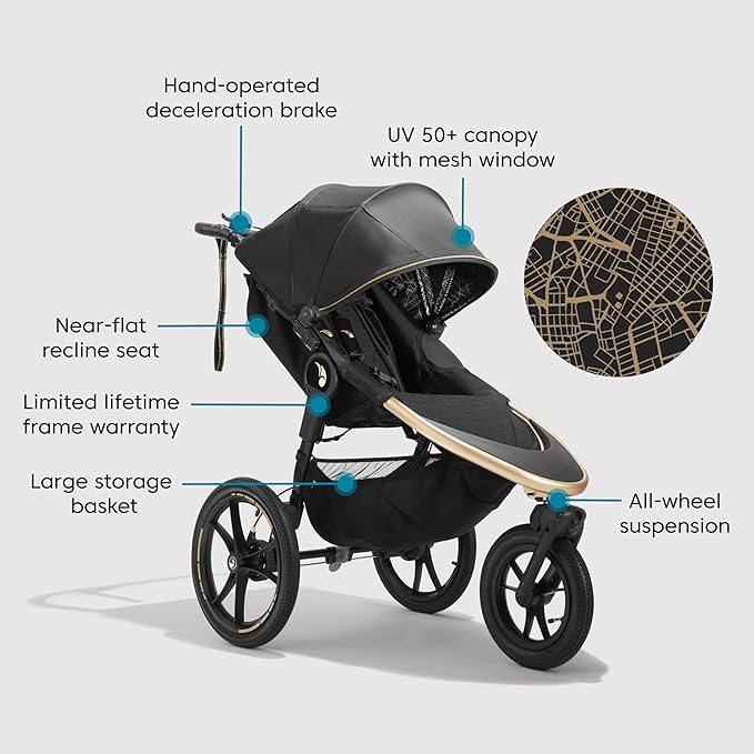Baby Jogger Summit X3 3-Wheel Jogging Stroller - Image 5
