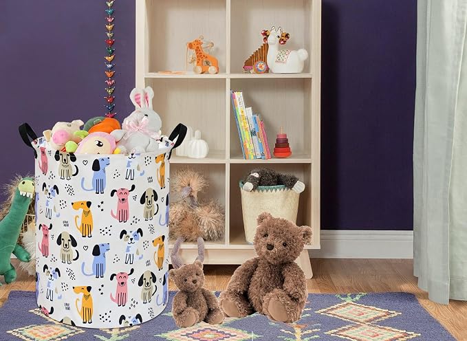 Round Laundry Hamper Storage Basket Laundry Organizer Hamper Storage Bins - Image 5