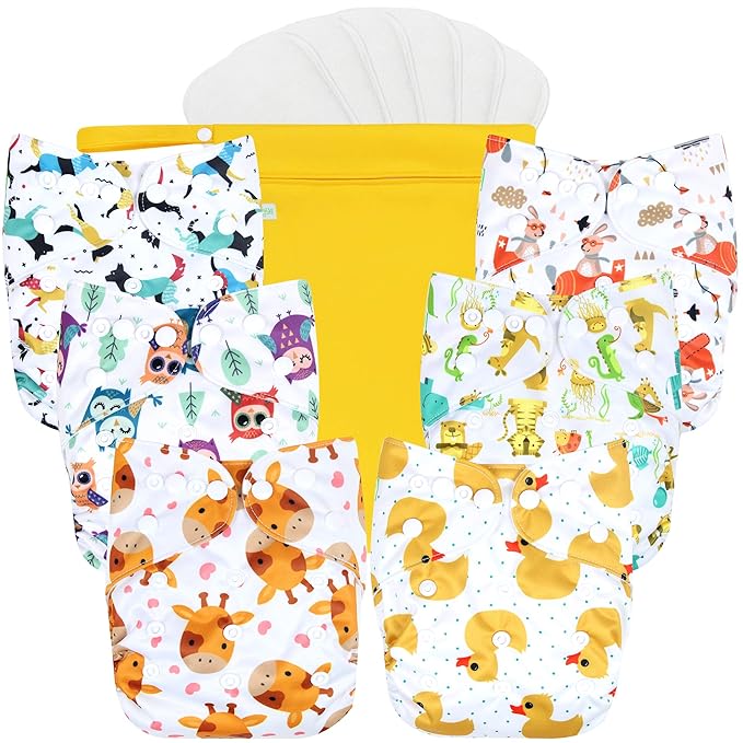 wegreeco Cloth Diapers 6 Pack by wegreeco