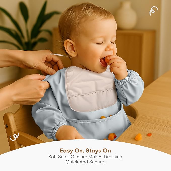 CHILDLIKE BEHAVIOR Baby Smock Bib - Image 5