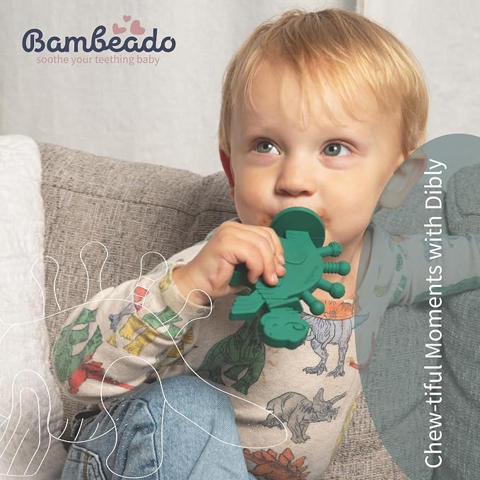 Bambeado Baby Teether Toy and Training Toothbrush: Dibly - Image 8