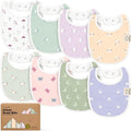 8-Pack Organic Baby Bibs for Boys, Girls by KeaBabies