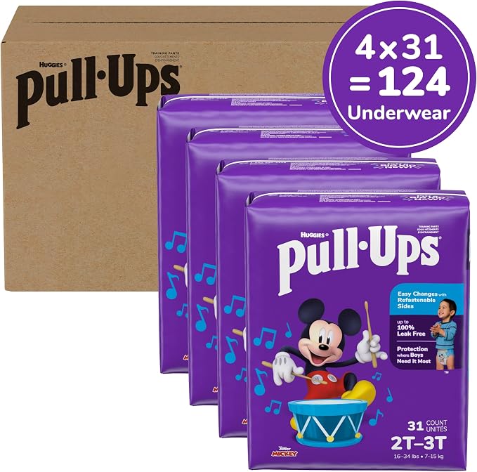 Pull-Ups Boys' Potty Training Pants, Size 2T-3T Training Underwear, Packaging - Image 2