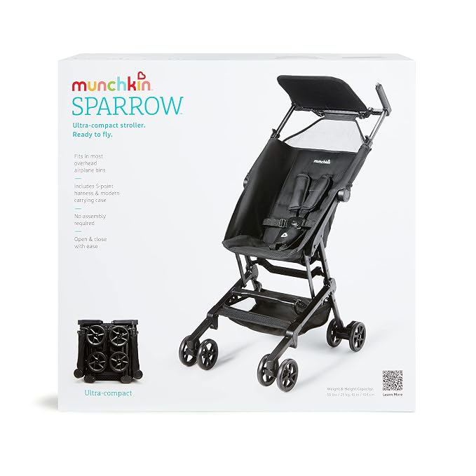 Munchkin Sparrow Travel Baby Stroller, Ultra Compact and Lightweight, - Image 9