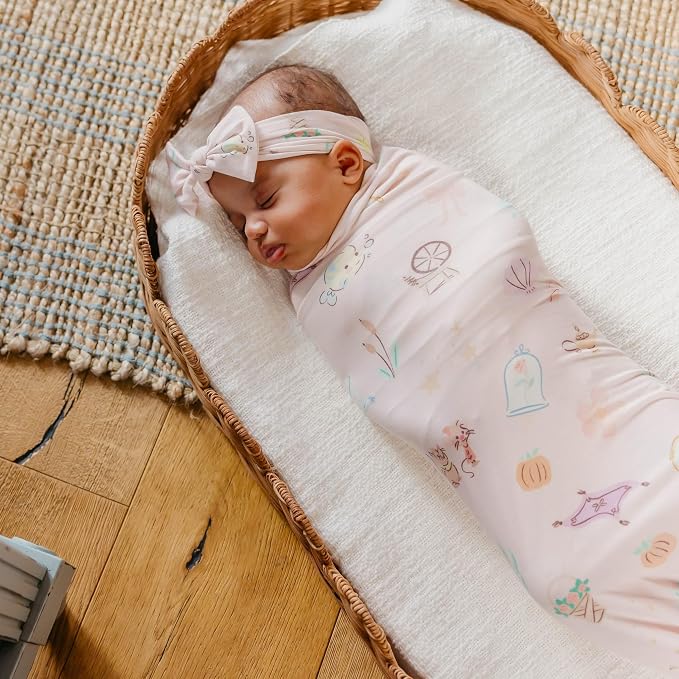 Copper Pearl Large Premium Knit Baby Swaddle Receiving Blanket Enchanted Friends - Image 5