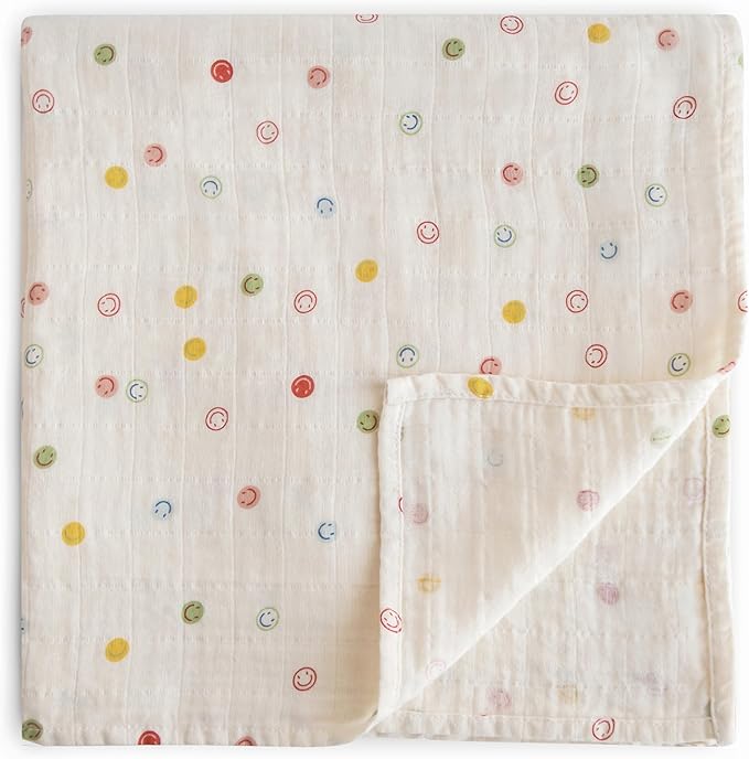 mushie Muslin Baby Swaddle Blanket | 100% Organic Cotton by mushie