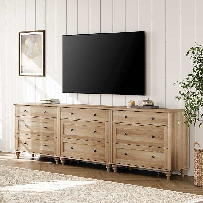 WAMPAT Oak Dresser for Bedroom - Image 4