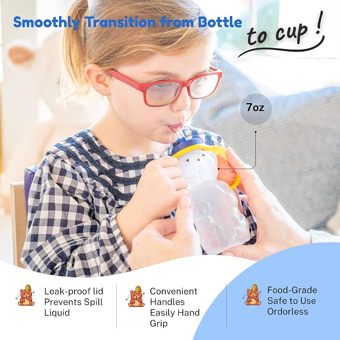 TalkTools Honey Bear Bottle Straw Cup - Image 7