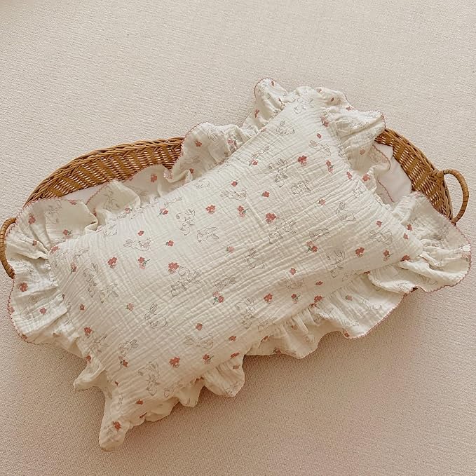 BuLuTu Cute Flower Rabbit Toddler Pillowcase - Image 4
