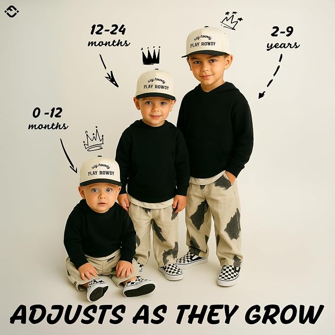Funky Junque Premium Kids Trucker Hat Vintage Snapback Baseball Cap - Image 3