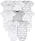 Gerber unisex-baby 8-pack Short Sleeve Onesies Bodysuits by Gerber