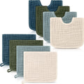 Tallew 8 Pack Muslin Burp Cloths and Baby Bibs by Tallew