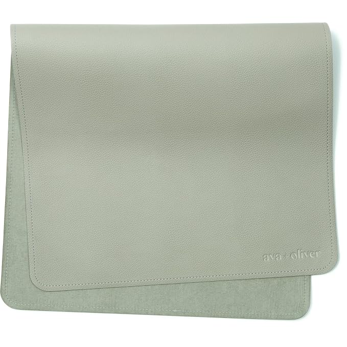 Ava + Oliver Vegan Leather Baby Changing Mat by avaoliver